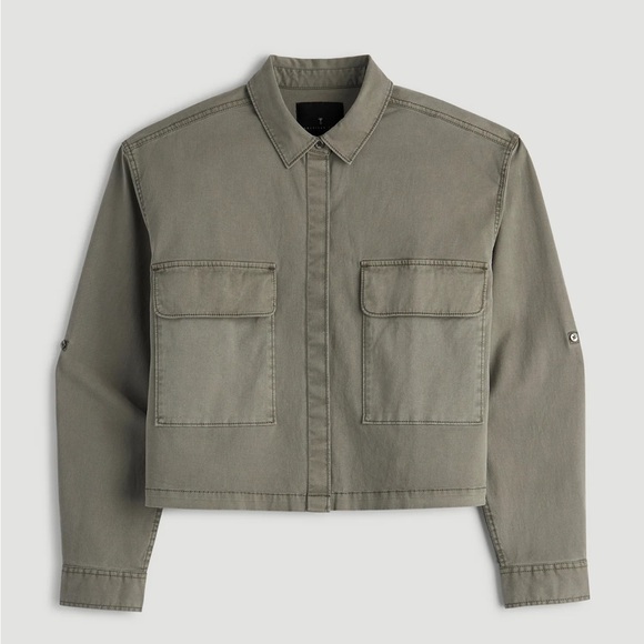 Abercrombie & Fitch Garment Dyed Utility Shirt - Picture 6 of 11